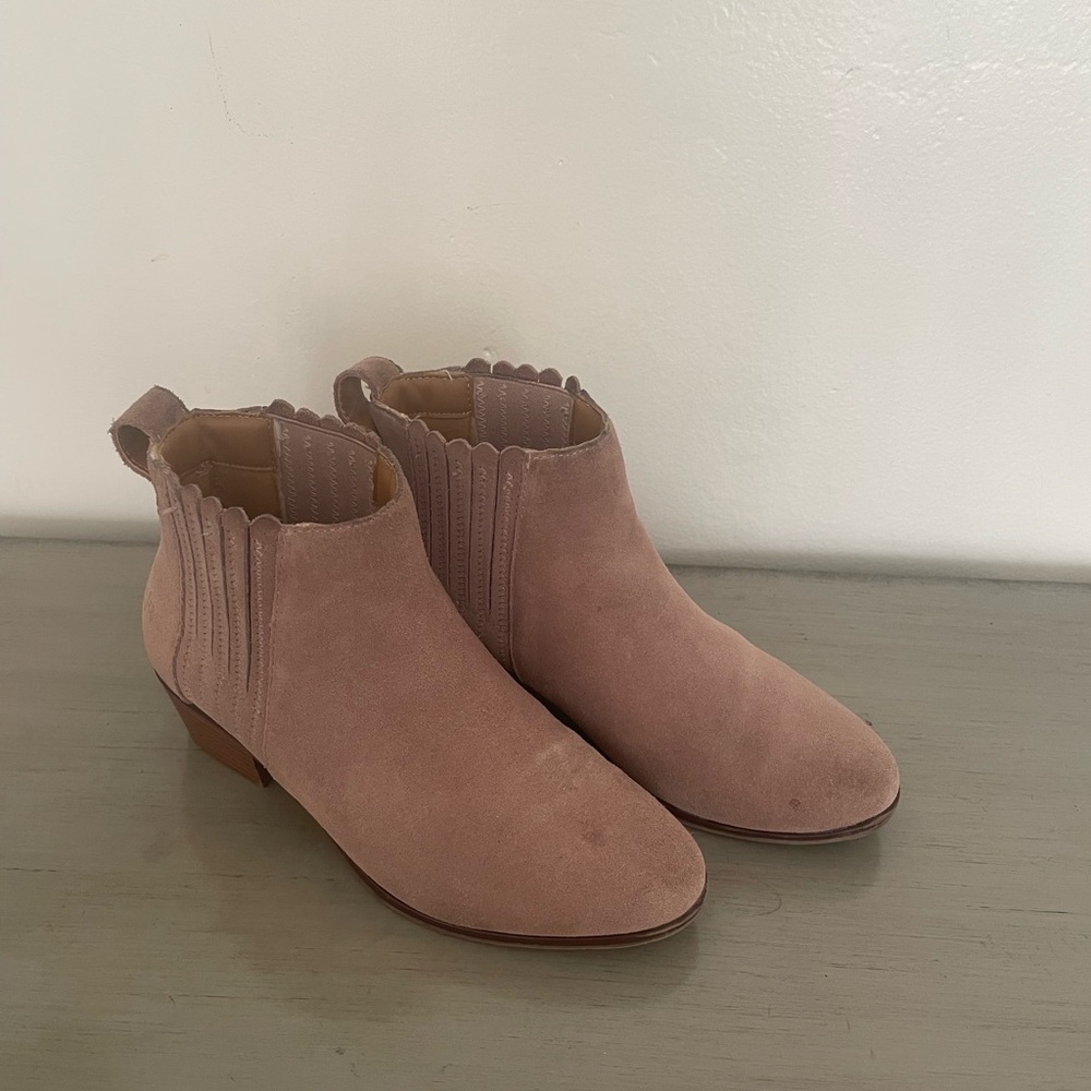 Jack Rogers Liddy Bootie stone suede